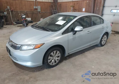 2012 Honda Civic Lx z USA, uszkodzony, nr VIN 19XFB2F5XCE326547